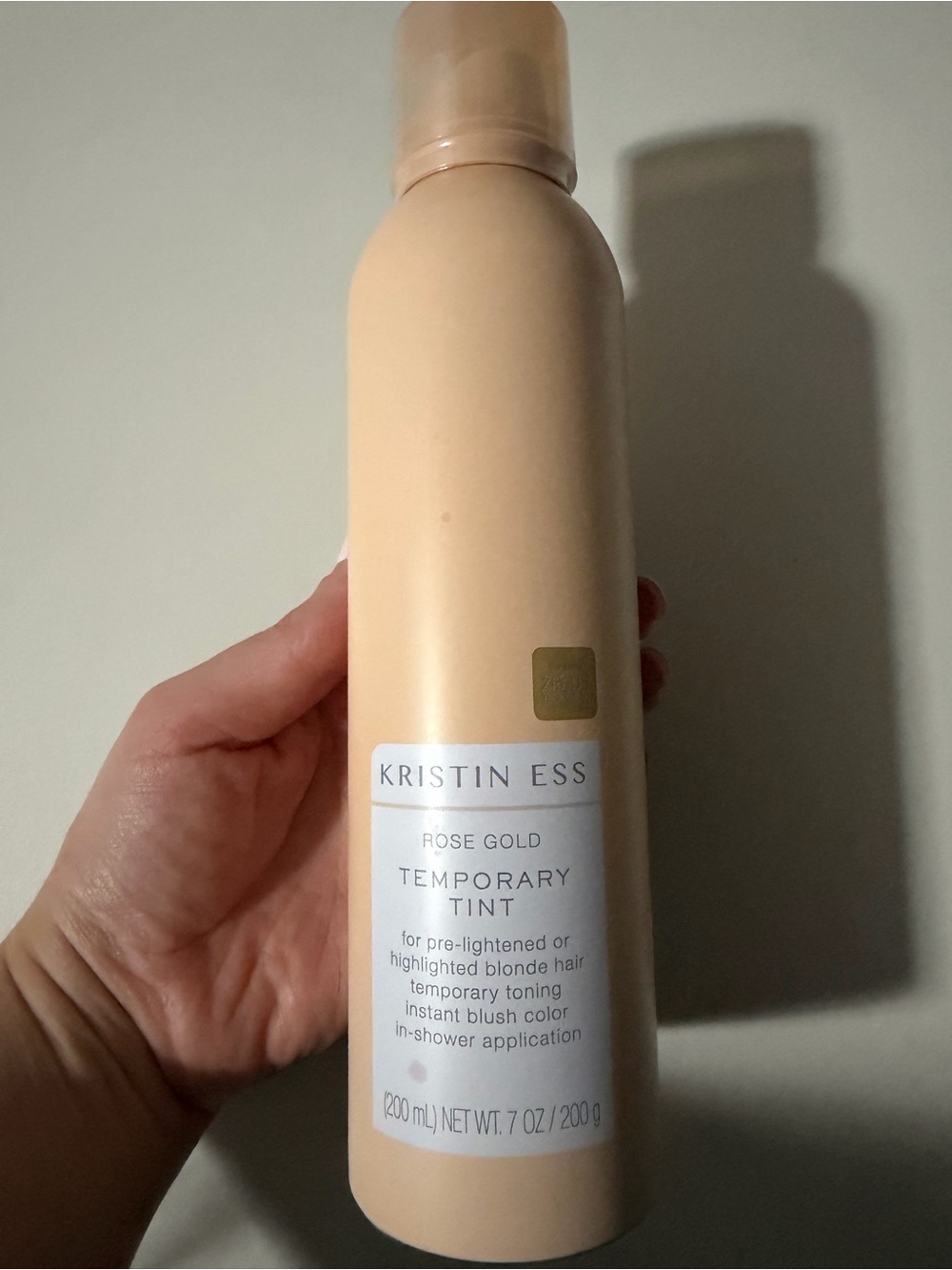 Kristin Ess Rose Gold Temporary Tint for Blonde Hair In-Shower, 7 oz
